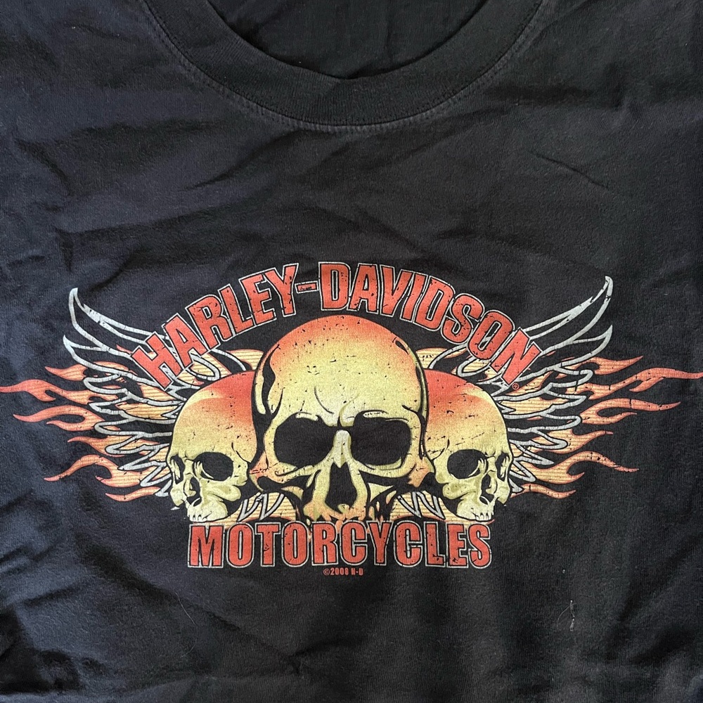 Harley-Davidson Skull Graphic T-Shirt